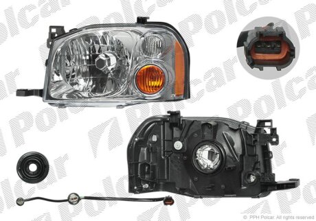 Фара основна, PICKUP/NAVARA/FRONTI Polcar 279710E