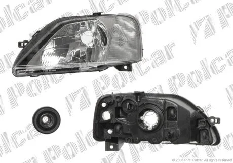 Фара основна, DACIA LOGAN, -09 Polcar 2800092E