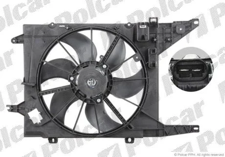 Вентилятори з корпусом / кронштейном Polcar 280023W3