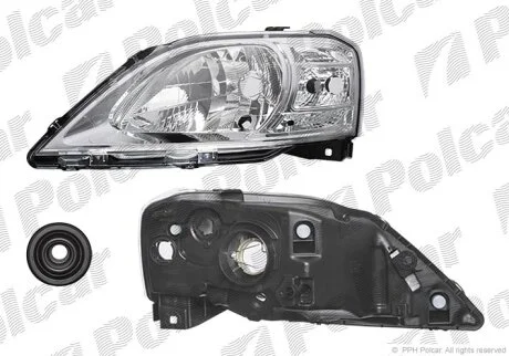 Фара основна, LOGAN, 01.09- Polcar 280109E