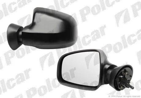 Дзеркало зовнішнє правий, SANDERO, 06.08- Polcar 2801521M