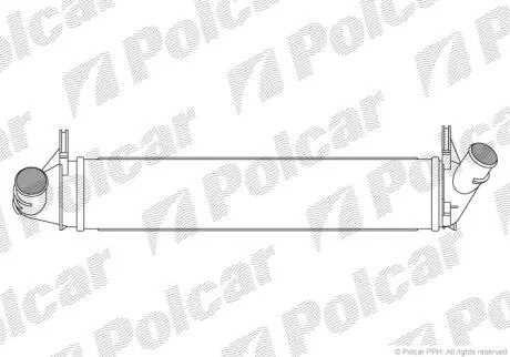 Інтеркулер Dacia Logan/Duster 1.5Dci 08- Polcar 2801J81