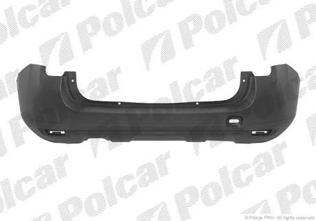 Бампер задній Renault Duster, 2010- Polcar 282096
