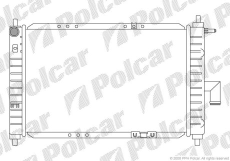 Радіатор охолодження, MATIZ Polcar 2902083
