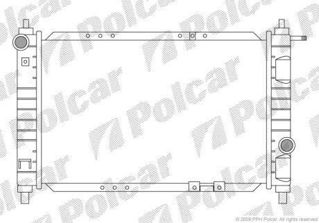 Радіатор охолодження, MATIZ (M100, M150), Polcar 290208
