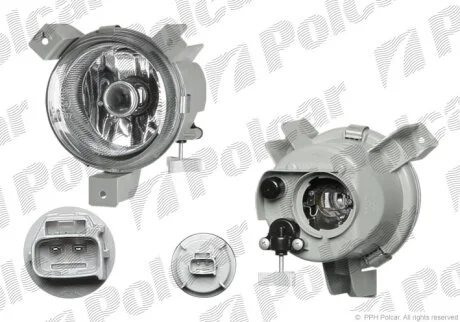 Фара передня, DAEWOO MATIZ II, 01- Polcar 290330E
