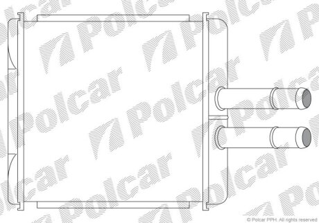 Радіатор обігріву, NUBIRA II 99-03 Polcar 2912N81