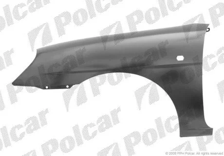 Крило переднє ліве Daewoo NUBIRA II, 1999- Polcar 292301