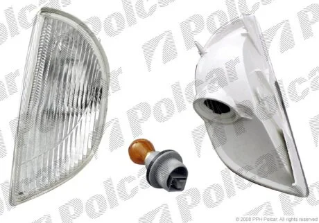 Вказівник повороту передній, FIAT SEICENTO, 98-10 Polcar 3002201C