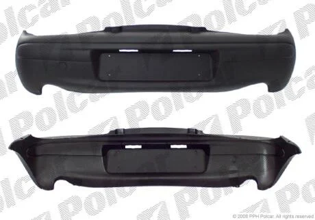 Бампер задній FIAT SEICENTO, 98-10 Polcar 300296