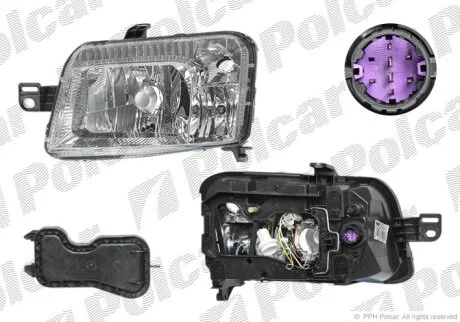 Фара основна FIAT PANDA, 03- Polcar 3003101U