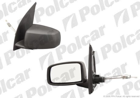 Дзеркало зовнішнє лівий, FIAT PANDA 03- Polcar 3003511M