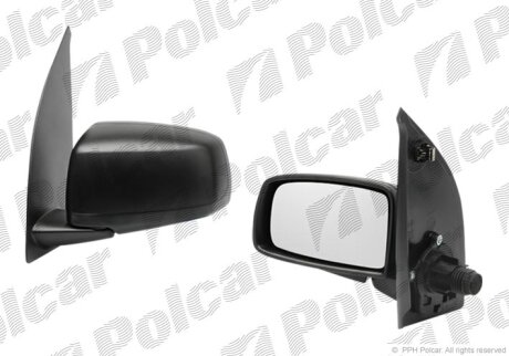 Дзеркало зовнішнє лівий, FIAT PANDA 03- Polcar 300351M