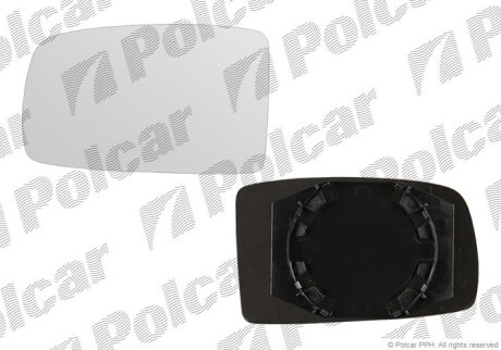 Вставка зовнішнього дзеркала лівий, FIAT PANDA, 03- Polcar 3003544M