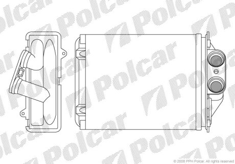 Радіатор обігріву, PANDA 03- Polcar 3003N82