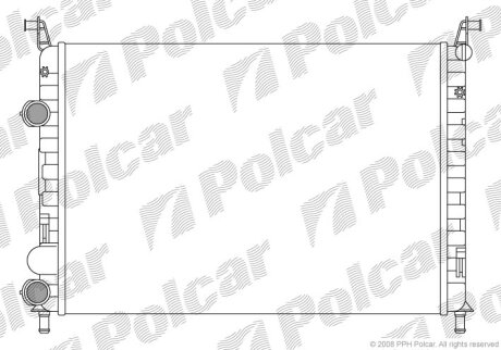 Радіатор охолодження, PALIO (178_, 171_, 3 Polcar 300608B2