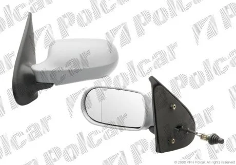 Дзеркало зовнішнє лівий, FIAT PALIO, 02- Polcar 3006511M