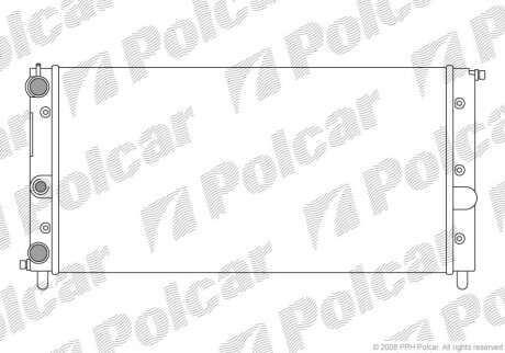Радіатор охолодження, DUNA (146_), 01.87-1 Polcar 3014081