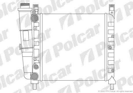 Радіатор охолодження, UNO (146_, 158_), 01 Polcar 3016083
