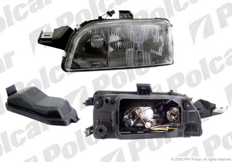 Фара основна, FIAT PUNTO I, -09.99 Polcar 3017096E
