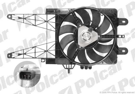 Вентилятори з корпусом / кронштейном Polcar 302223W7