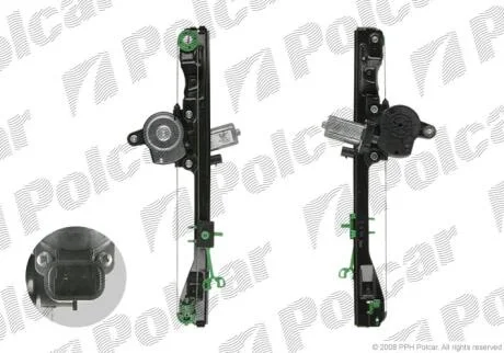 Склопідйомник електричний F. PUNTO II, (3/5d) Polcar 3022PSE1