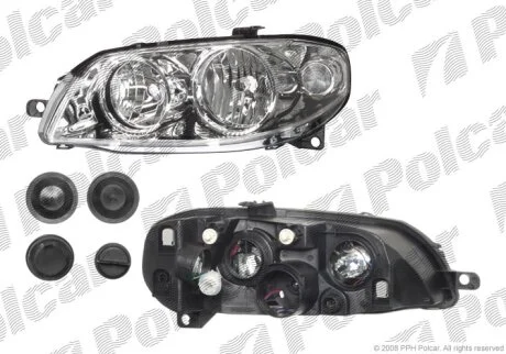 Фара основна, F. PUNTO II FL 9.03- Polcar 3023091E