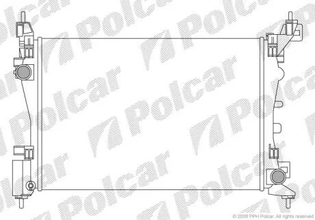 Радіатор охолодження Fiat Grande Punto 1.2-1.4 05- Polcar 3024083