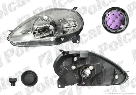 Фара основна PUNTO GRANDE, 06- Polcar 3024093V
