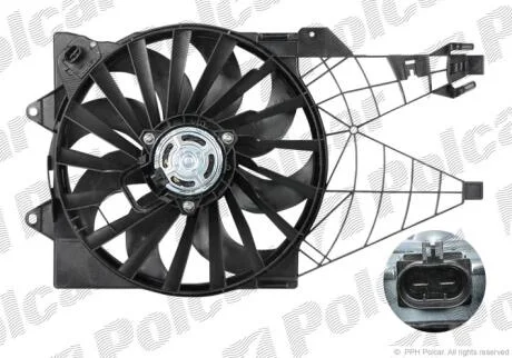 Вентилятори з корпусом / кронштейном Polcar 302523W3