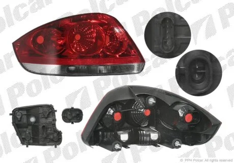 Ліхтар задній, LINEA, 06.07- Polcar 302587E