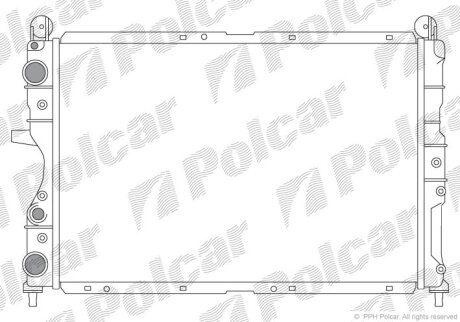 Радіатор охолодження, DELTA II (836_), 06. Polcar 3026083