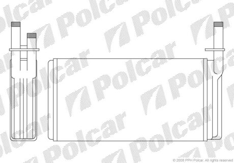 Радіатор обігріву, 164 88- Polcar 3027N81
