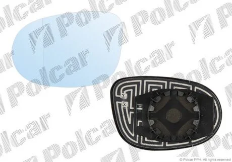 Вставка зовнішнього дзеркала лівий CROMA 05.05-11.07 Polcar 3029545M