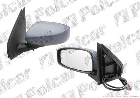 Дзеркало зовнішнє лівий, FIAT STILO 01-, 5-D Polcar 3030515M