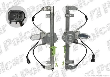 Стеклоподъемник электрический с мотором Polcar 3035PSE2