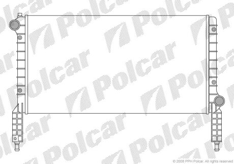 Радіатор охолодження, DOBLO nadwozie wielk Polcar 3040081