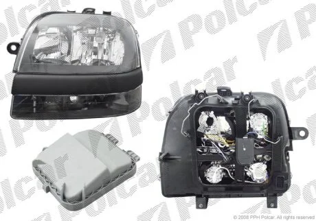 Фара основна, FIAT DOBLO 01-05 Polcar 3040101C