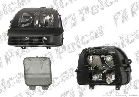 Фара основна FIAT DOBLO 01-05 Polcar 3040102E