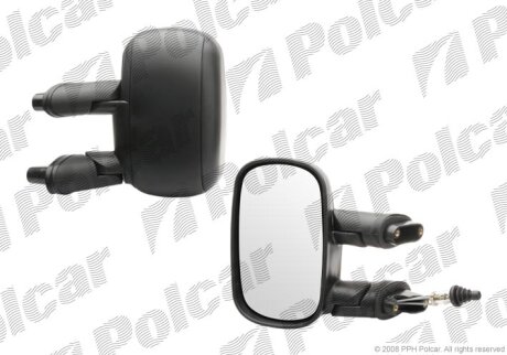 Дзеркало зовнішнє лівий FIAT DOBLO 01- Polcar 3040512M