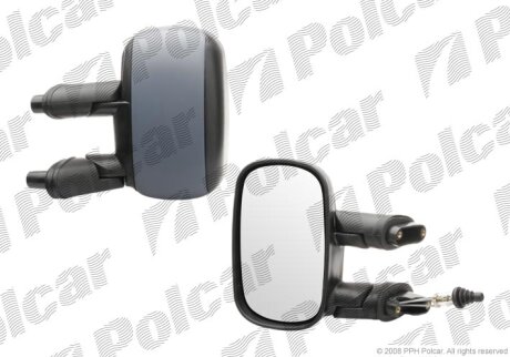 Дзеркало зовнішнє правий, FIAT DOBLO 01- Polcar 3040521M