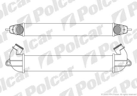 Інтеркулер Fiat Doblo 1.9 JTD Diesel M A/C + A/A 01- Polcar 3040J81