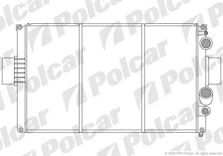 Радіатор охолодження, LUBLIN II Platforma Polcar 3050085