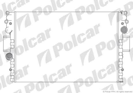 Радіатор охолодження, DAILY III Autobus, 0 Polcar 305208A4
