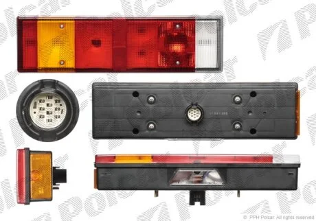 Ліхтар задній, IVECO DAILY, 89-/96- Polcar 305687E