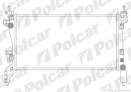 Радіатор охолодження, FIORINO Polcar 3085081