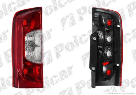 Ліхтар задній, FIORINO/QUBO, 10.07- Polcar 3085872E