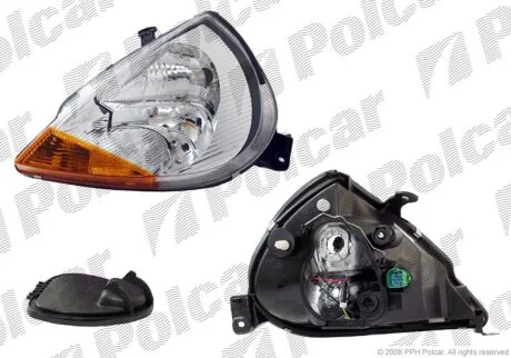 Фара основна, FORD KA, 09.96-11.08 Polcar 320009E
