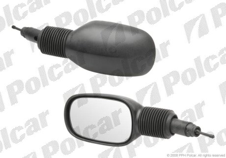 Дзеркало зовнішнє лівий, FORD KA 96- Polcar 3200512M