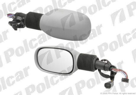 Дзеркало зовнішнє правий, FORD KA 96- Polcar 3200525M